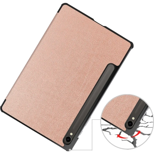 Etui Bizon Case Tab Croc do Samsung Galaxy Tab S9 różowozłote
