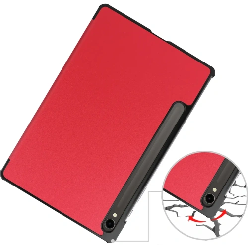 Etui Bizon Case Tab Croc do Samsung Galaxy Tab S9 czerwone