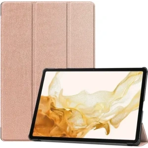 Hurtownia GSM - Etui Bizon Case Tab Croc do Samsung Galaxy Tab S10 Plus / S9 Plus růžovo-zlaté - BIZ2405 - {ean13} - Hurt