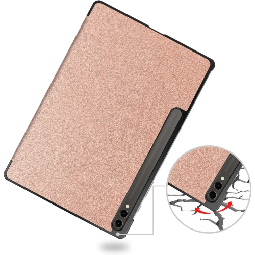 Etui Bizon Case Tab Croc do Samsung Galaxy Tab S10 Plus / S9 Plus różowozłote