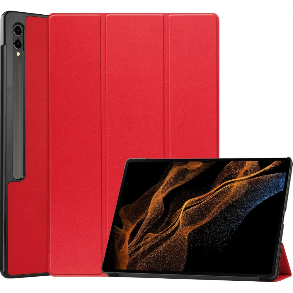 Hurtownia GSM - Etui Bizon Case Tab Croc do Samsung Galaxy Tab S10 Ultra / S9 Ultra červené - BIZ2407 - {ean13} - Hurt