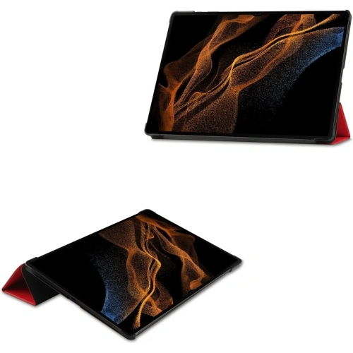 Etui Bizon Case Tab Croc do Samsung Galaxy Tab S10 Ultra / S9 Ultra czerwone