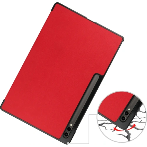 Etui Bizon Case Tab Croc do Samsung Galaxy Tab S10 Ultra / S9 Ultra czerwone