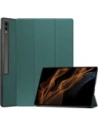 Etui Bizon Case Tab Croc do Samsung Galaxy Tab S10 Ultra / S9 Ultra tmavě zelené