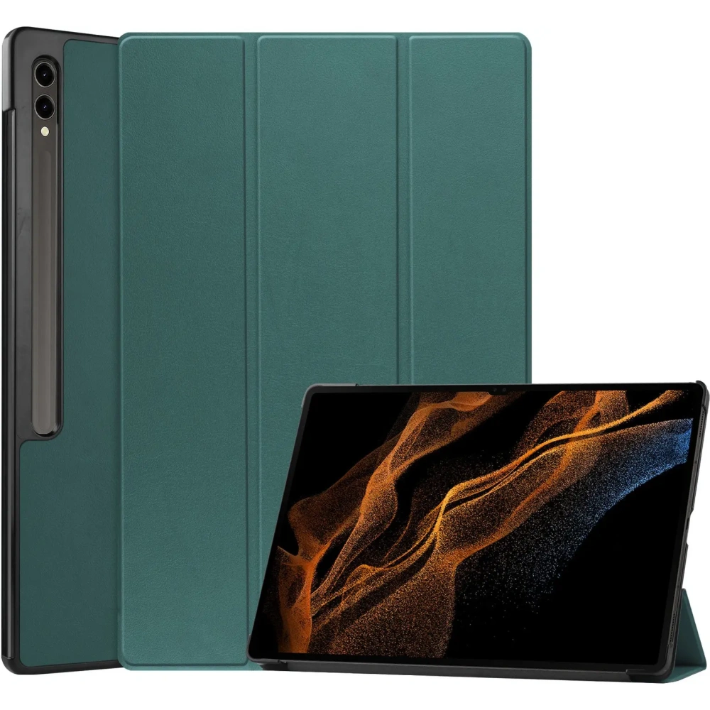 Hurtownia GSM - Bizon Case Tab Croc Samsung Galaxy Tab S10 Ultra / S9 Ultra verde închis - BIZ2408 - {ean13} - Hurt