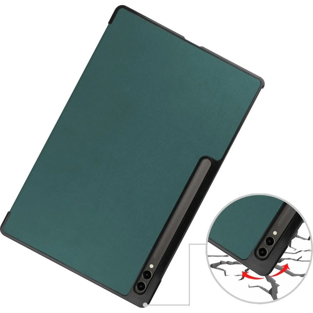 Hurtownia GSM - Etui Bizon Case Tab Croc do Samsung Galaxy Tab S10 Ultra / S9 Ultra tmavě zelené - BIZ2408 - {ean13} - Hurt