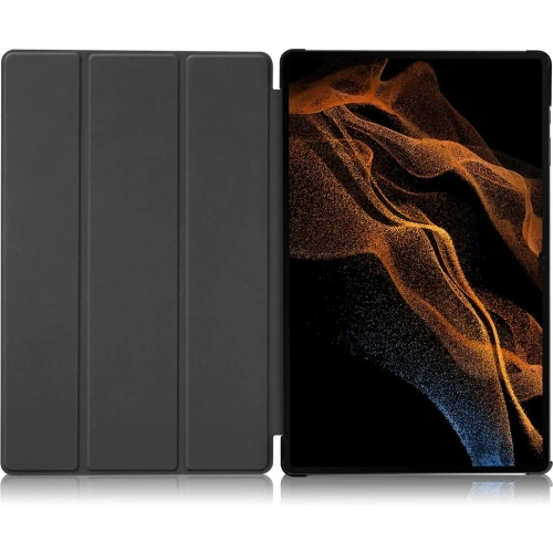 Etui Bizon Case Tab Croc do Samsung Galaxy Tab S10 Ultra / S9 Ultra ciemnozielone