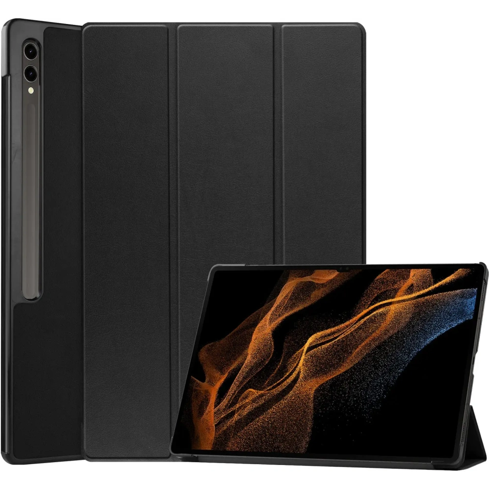 Hurtownia GSM - Etui Bizon Case Tab Croc do Samsung Galaxy Tab S10 Ultra / S9 Ultra černé - BIZ2409 - {ean13} - Hurt