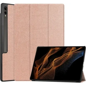 Hurtownia GSM - Etui Bizon Case Tab Croc do Samsung Galaxy Tab S10 Ultra / S9 Ultra růžovo-zlaté - BIZ2410 - {ean13} - Hurt