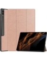 Etui Bizon Case Tab Croc do Samsung Galaxy Tab S10 Ultra / S9 Ultra růžovo-zlaté