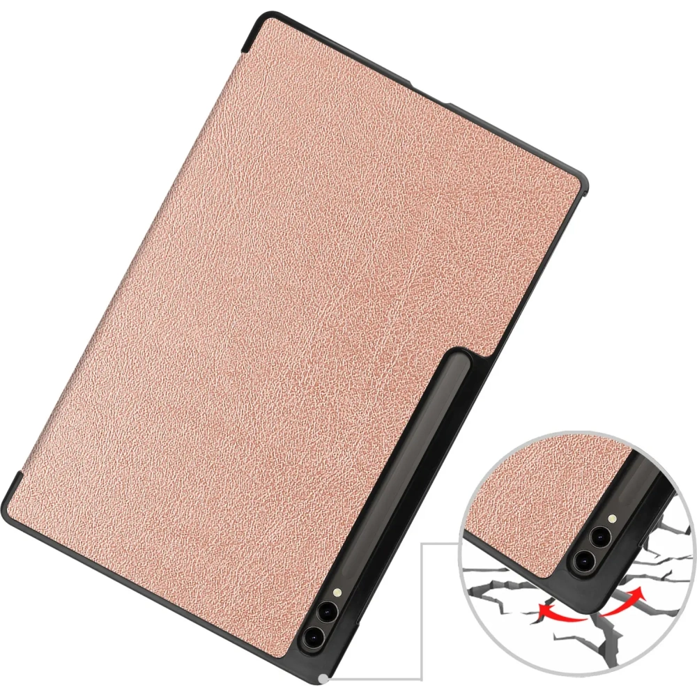 Hurtownia GSM - Etui Bizon Case Tab Croc do Samsung Galaxy Tab S10 Ultra / S9 Ultra růžovo-zlaté - BIZ2410 - {ean13} - Hurt