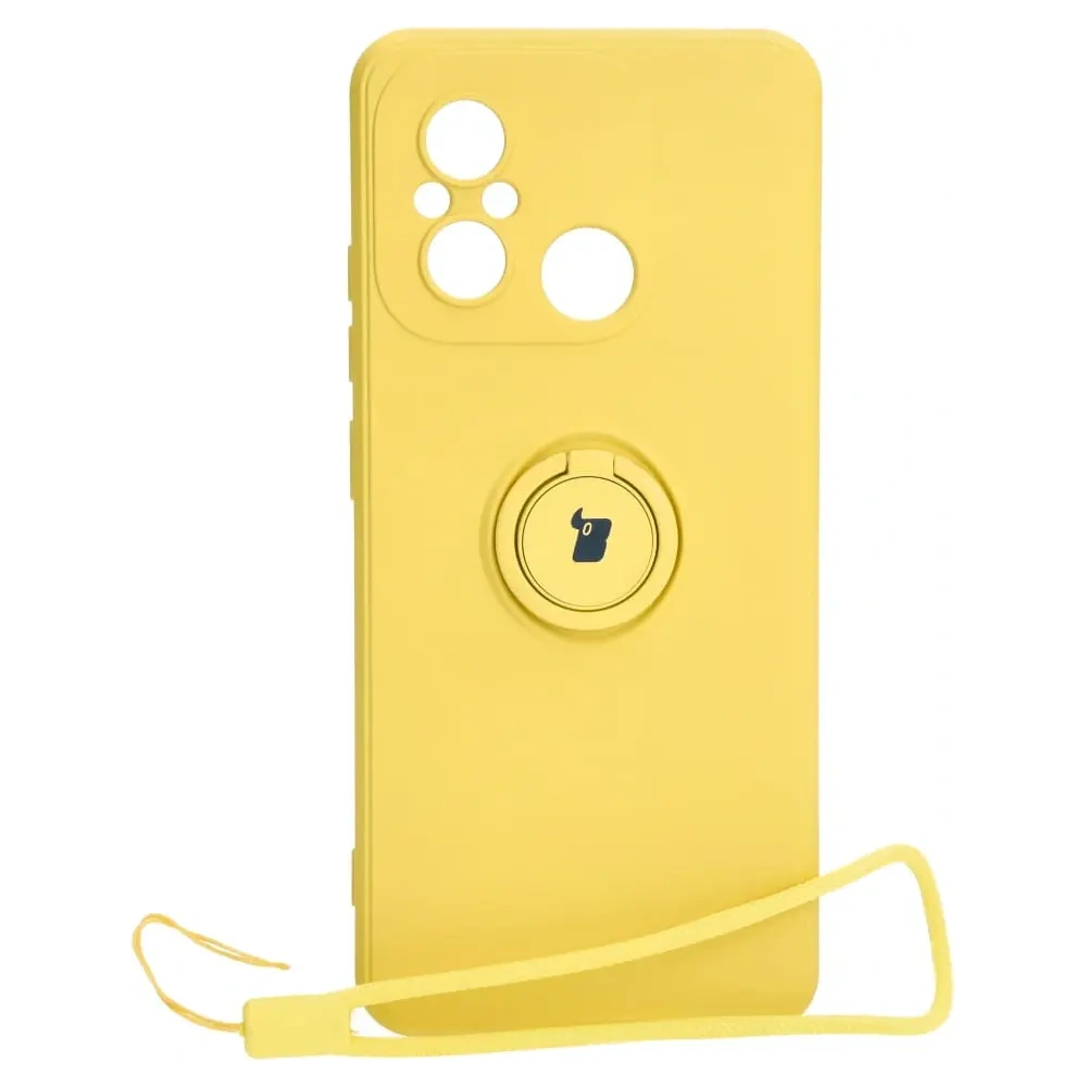 Hurtownia GSM - Bizon Case szilikon gyűrű Sq Xiaomi Redmi 12C sárga - BIZ2411 - {ean13} - Hurt