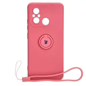 Hurtownia GSM - Etui Bizon Case Silicone Ring Sq do Xiaomi Redmi 12C špinavě růžové - BIZ2412 - {ean13} - Hurt