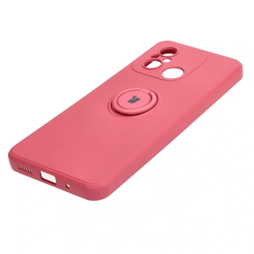 Etui Bizon Case Silicone Ring Sq do Xiaomi Redmi 12C brudny róż