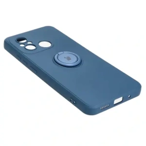 Hurtownia GSM - Bizon Case Silicone Ring Sq Xiaomi Redmi 12C albastru închis - BIZ2413 - {ean13} - Hurt