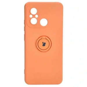 Hurtownia GSM - Etui Bizon Case Silicone Ring Sq do Xiaomi Redmi 12C oranžové - BIZ2414 - {ean13} - Hurt