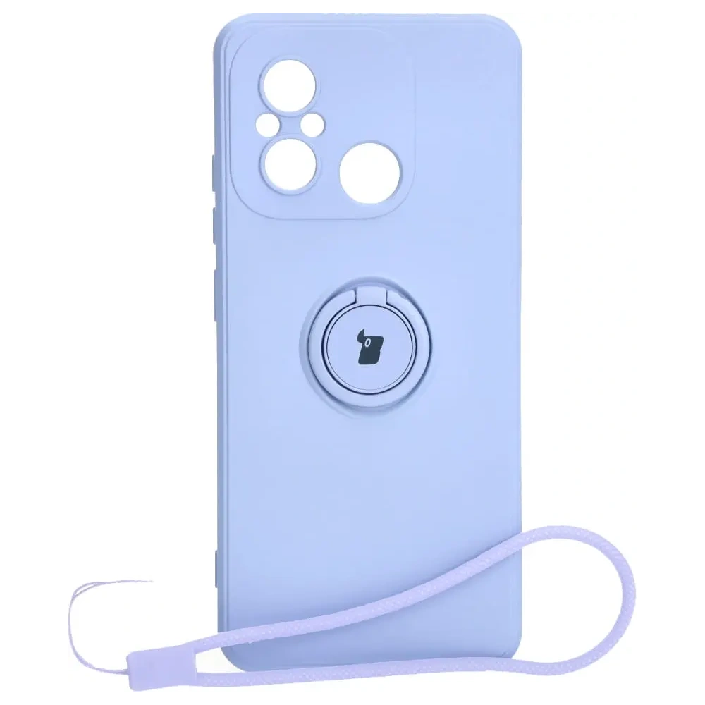 Wholesale Bizon Case Silicone Ring Sq Xiaomi Redmi 12C light purple - BIZ2415 - {ean13} - Hurt