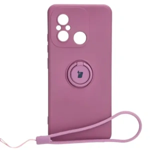 Hurtownia GSM - Etui Bizon Case Silicone Ring Sq do Xiaomi Redmi 12C tmavě fialové - BIZ2417 - {ean13} - Hurt