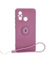 Hurtownia GSM - Bizon Case Silicone Ring Sq Xiaomi Redmi 12C violet închis - BIZ2417 - {ean13} - Hurt