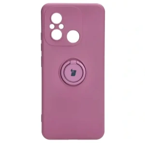 Hurtownia GSM - Etui Bizon Case Silicone Ring Sq do Xiaomi Redmi 12C tmavě fialové - BIZ2417 - {ean13} - Hurt