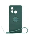 Bizon Case Ring de Silicon Sq Xiaomi Redmi 12C verde închis