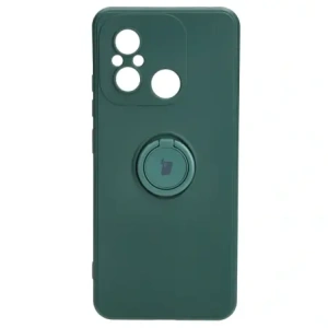 Hurtownia GSM - Etui Bizon Case Silicone Ring Sq do Xiaomi Redmi 12C tmavě zelené - BIZ2418 - {ean13} - Hurt