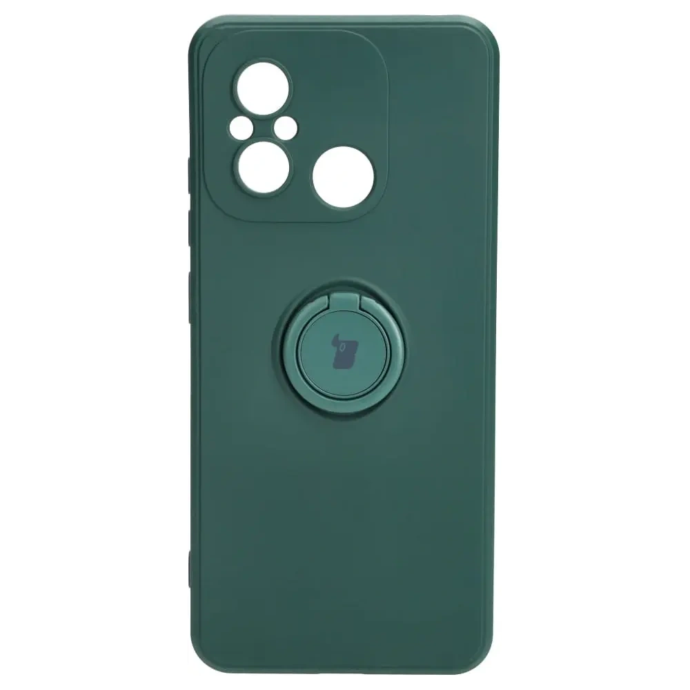 Hurtownia GSM - Bizon Case Szilikon Gyűrű Sq Xiaomi Redmi 12C sötétzöld - BIZ2418 - {ean13} - Hurt
