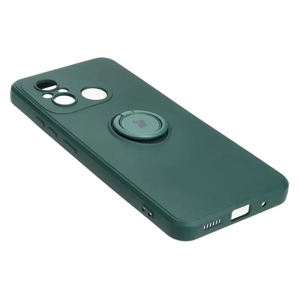 Hurtownia GSM - Bizon Case Ring de Silicon Sq Xiaomi Redmi 12C verde închis - BIZ2418 - {ean13} - Hurt