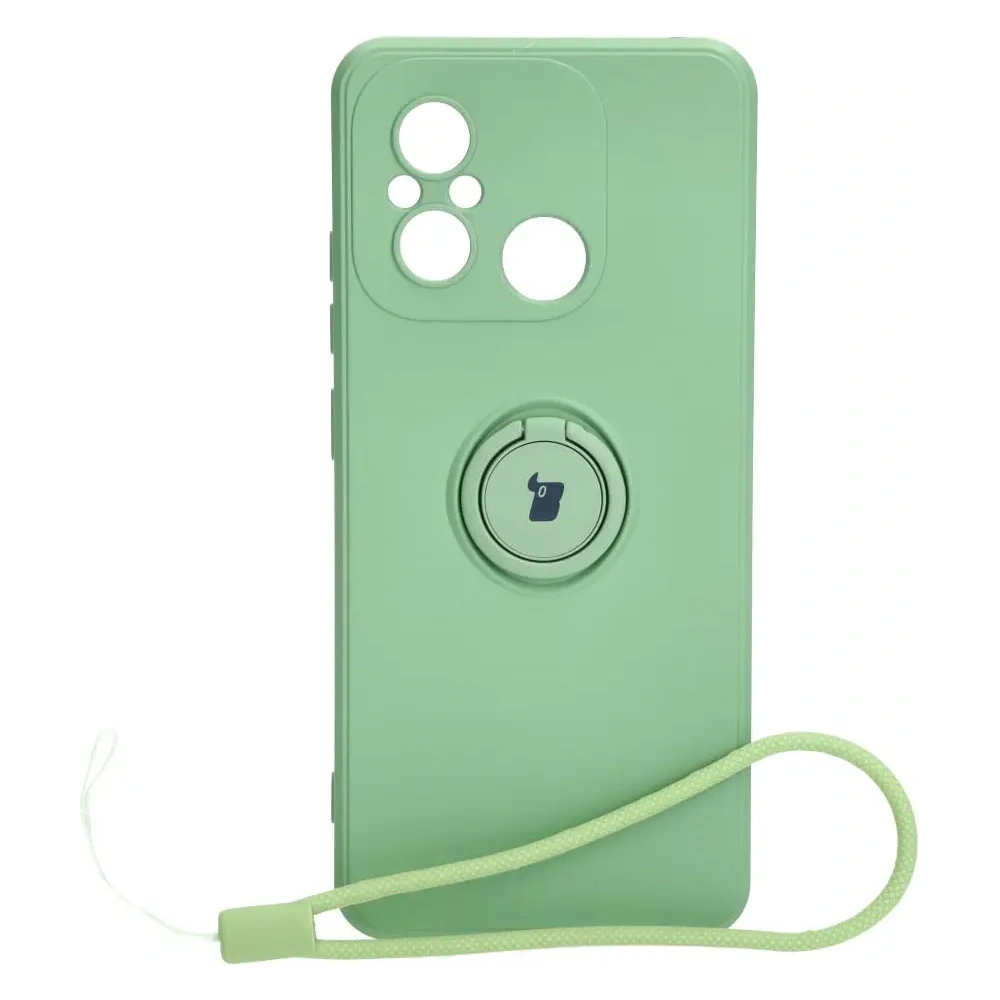 Hurtownia GSM - Bizon Case Szilikon Gyűrű Sq Xiaomi Redmi 12C világos zöld - BIZ2420 - {ean13} - Hurt