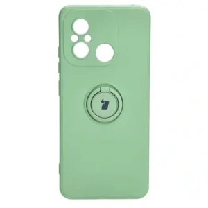 Hurtownia GSM - Etui Bizon Case Silicone Ring Sq do Xiaomi Redmi 12C jasně zelené - BIZ2420 - {ean13} - Hurt