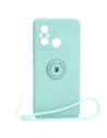 Bizon Case Inel din Silicon Sq Xiaomi Redmi 12C turcoaz