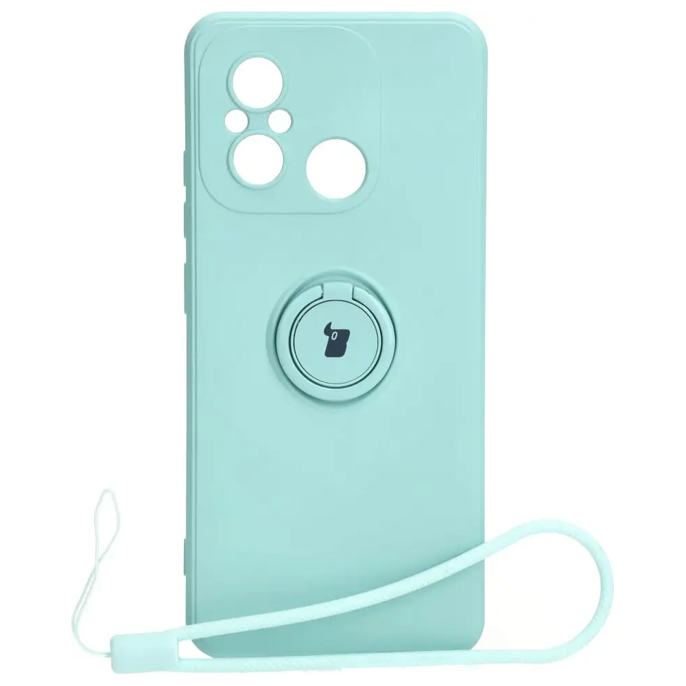 Hurtownia GSM - Bizon Case Inel din Silicon Sq Xiaomi Redmi 12C turcoaz - BIZ2421 - {ean13} - Hurt
