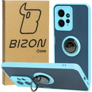 Hurtownia GSM - Bizon Case Hybrid Gyűrű Xiaomi Redmi Note 12 4G füstös, világoskék kerettel - BIZ2422 - {ean13} - Hurt