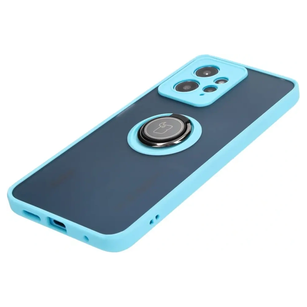 Hurtownia GSM - Bizon Case Hybrid Gyűrű Xiaomi Redmi Note 12 4G füstös, világoskék kerettel - BIZ2422 - {ean13} - Hurt