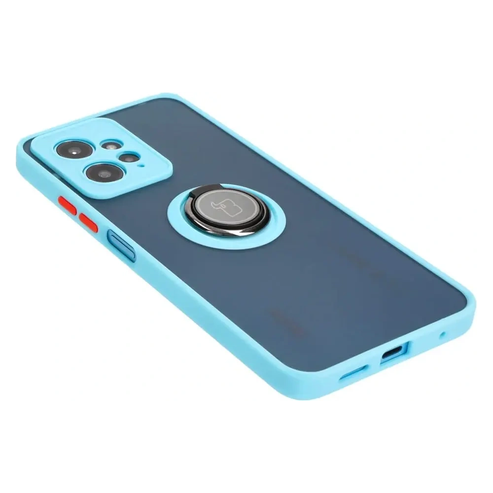 Hurtownia GSM - Bizon Case Hybrid Gyűrű Xiaomi Redmi Note 12 4G füstös, világoskék kerettel - BIZ2422 - {ean13} - Hurt