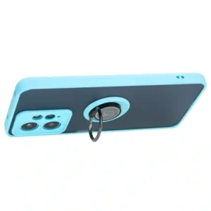 Hurtownia GSM - Etui s úchopem na prst Bizon Case Hybrid Ring pro Xiaomi Redmi Note 12 4G kouřové s jasně modrým rámečkem - BIZ2422 - {ean13} - Hurt