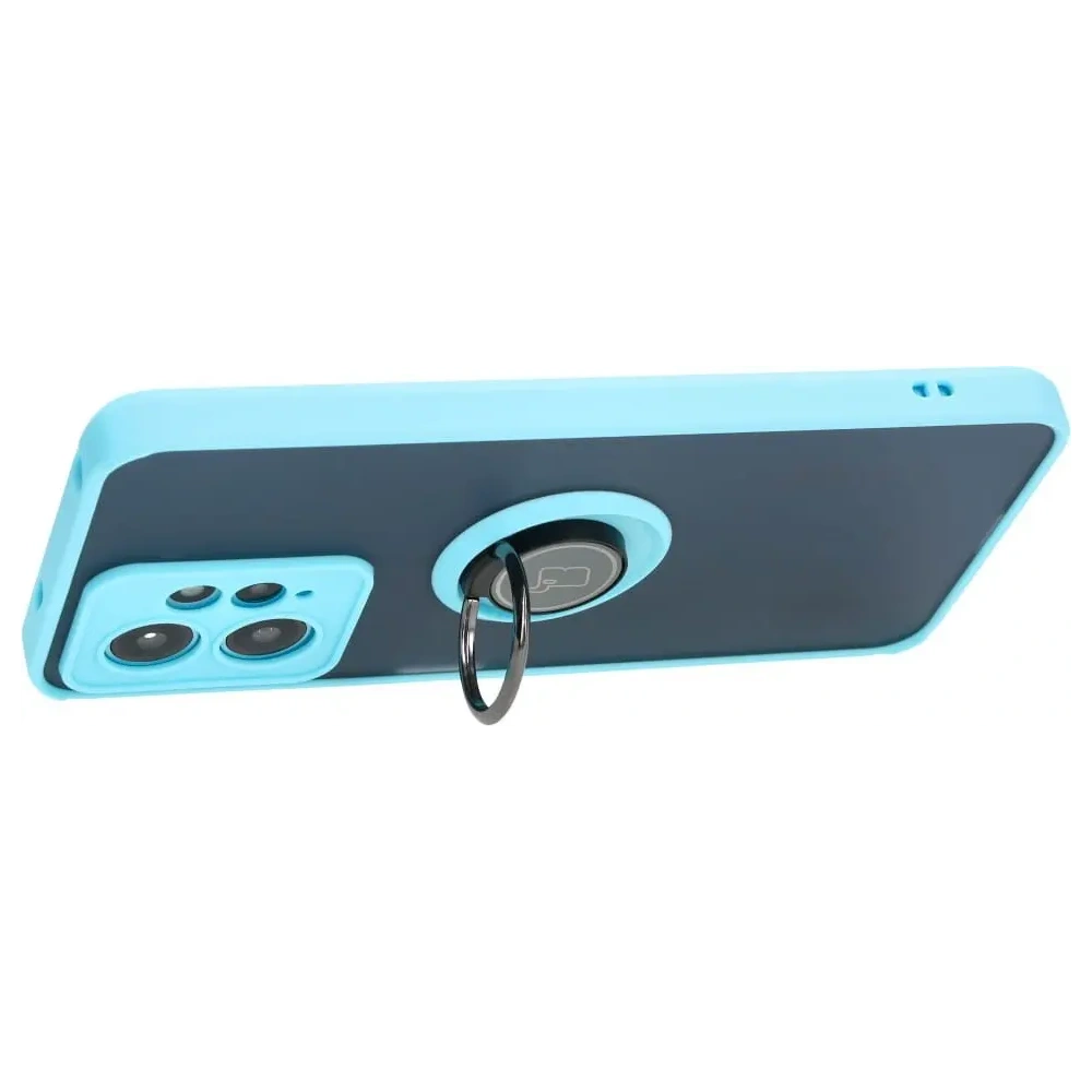 Hurtownia GSM - Bizon Case Hybrid Gyűrű Xiaomi Redmi Note 12 4G füstös, világoskék kerettel - BIZ2422 - {ean13} - Hurt