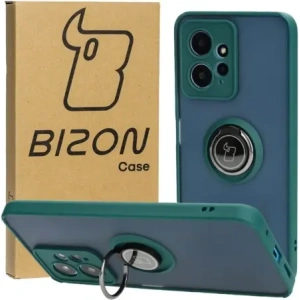 Hurtownia GSM - Bizon Case Hybrid Ring Xiaomi Redmi Note 12 4G füstös sötétzöld kerettel - BIZ2423 - {ean13} - Hurt