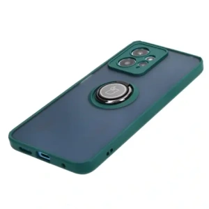 Hurtownia GSM - Etui s úchytem na prst Bizon Case Hybrid Ring pro Xiaomi Redmi Note 12 4G kouřové s tmavě zeleným rámečkem - BIZ2423 - {ean13} - Hurt