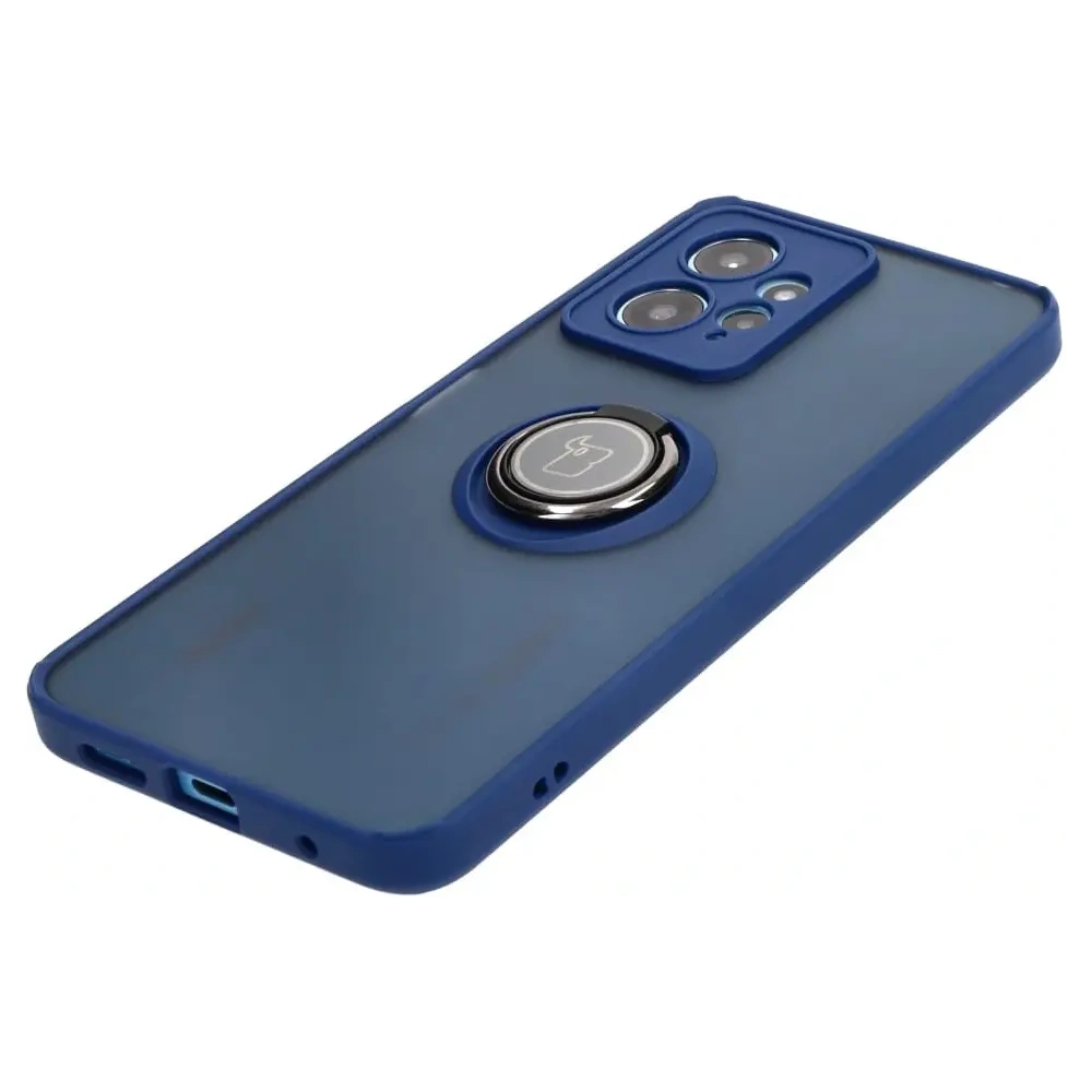 Hurtownia GSM - Bizon Case Hybrid Ring Xiaomi Redmi Note 12 4G füstös színű, sötétkék kerettel - BIZ2424 - {ean13} - Hurt