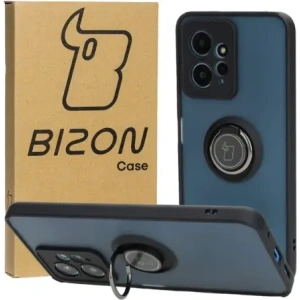 Hurtownia GSM - Bizon Case Hybrid Ring Xiaomi Redmi Note 12 4G füstös fekete kerettel - BIZ2425 - {ean13} - Hurt