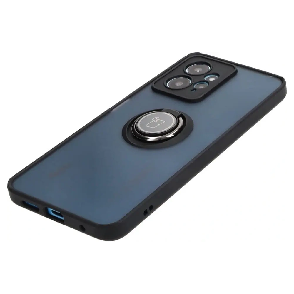 Hurtownia GSM - Bizon Case Hybrid Ring Xiaomi Redmi Note 12 4G füstös fekete kerettel - BIZ2425 - {ean13} - Hurt