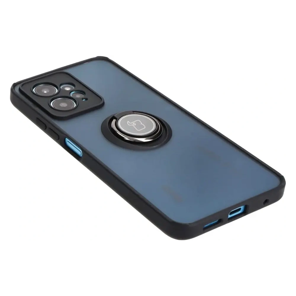 Hurtownia GSM - Bizon Case Hybrid Ring Xiaomi Redmi Note 12 4G füstös fekete kerettel - BIZ2425 - {ean13} - Hurt