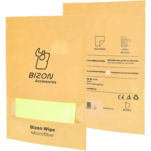 Ściereczka z mikrofibry Bizon Wipe Solo 35 x 35 cm 1 sztuka żółta