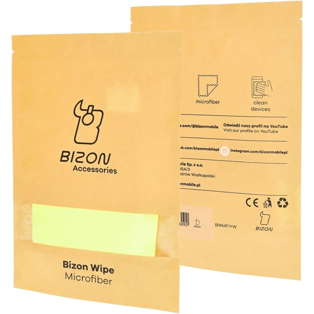 Hurtownia GSM - Utěrka z mikrovlákna Bizon Wipe Solo 35 x 35 cm 1 kus žlutá - BIZ2426 - {ean13} - Hurt