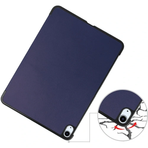 Etui Bizon Case Tab Croc do Apple iPad Air 6 / Air 5 / Air 4 granatowe