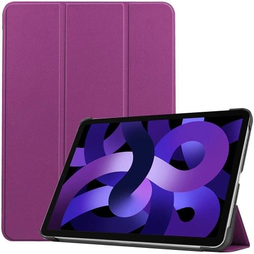 Etui Bizon Case Tab Croc do Apple iPad Air 6 / Air 5 / Air 4 ciemnofioletowe