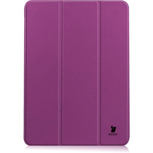 Etui Bizon Case Tab Croc do Apple iPad Air 6 / Air 5 / Air 4 ciemnofioletowe