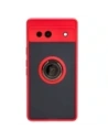 Hurtownia GSM - Bizon Case Hybrid Ring Google Pixel 7A fumuriu cu un cadru roșu - BIZ2433 - {ean13} - Hurt
