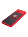 Wholesale Bizon Case Hybrid Ring Google Pixel 7A smoky with a red frame - BIZ2433 - {ean13} - Hurt